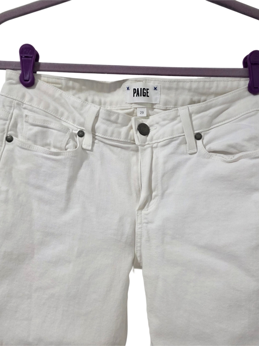 PAIGE Kylie Crop Jeans In Optic White - Picture 3 of 8